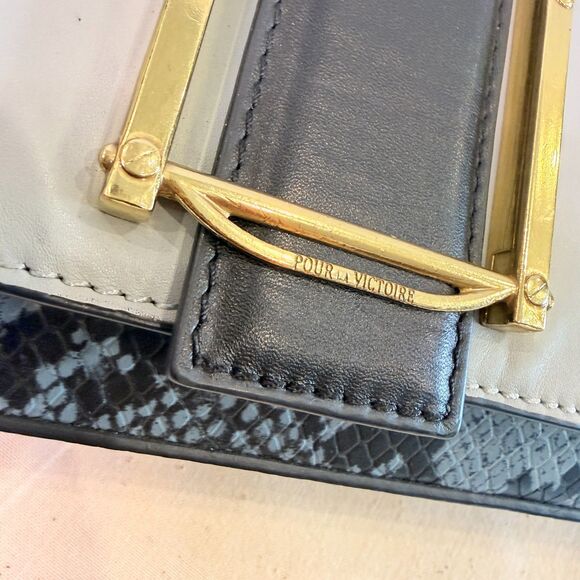 Pour La Victoire Etage Convertible Leather Shoulder Bag - Ice Multi - Picture 6 of 16